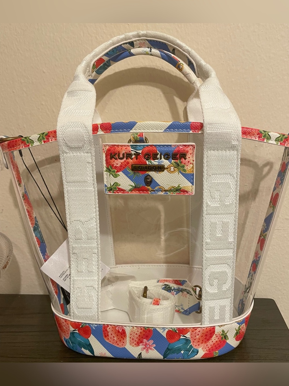 Kurt Geiger Small Hampstead Clear Tote